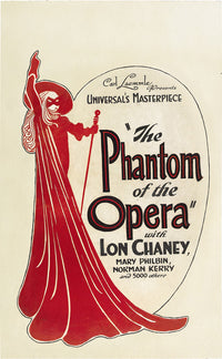 The Phantom of the Opera Movie Poster Print showcasing dramatic art.
