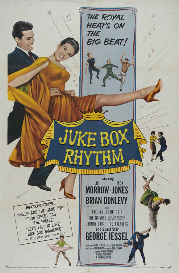 Juke Box Rhythm Movie Poster Print showcasing vibrant design and classic cinema theme.