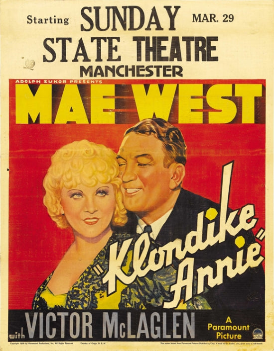 Klondike Annie Movie Poster Print showcasing classic cinema art.