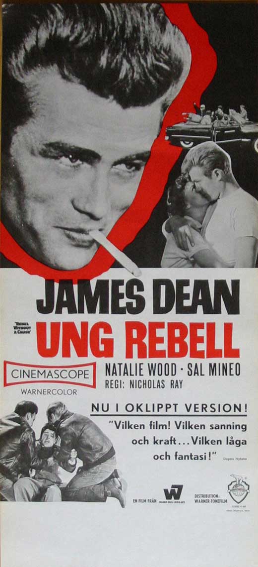 Rebel Without a Cause Movie Poster Print featuring James Dean