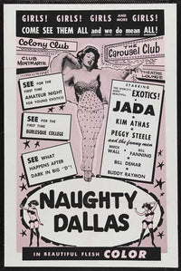 Naughty Dallas Movie Poster Print showcasing vibrant colors and iconic imagery.