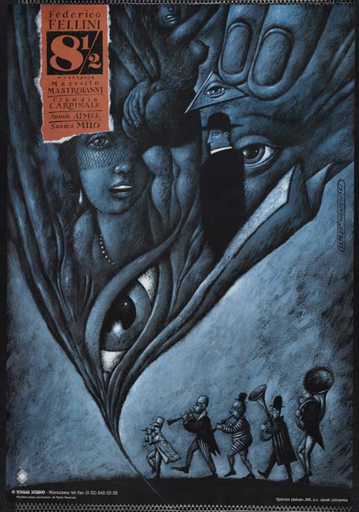 8 1/2 Movie Poster Print showcasing classic film artwork.