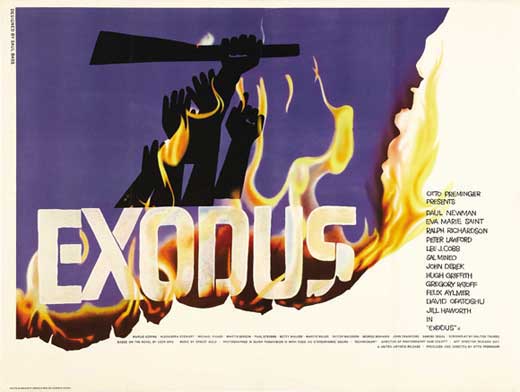 Exodus Movie Poster Print featuring dramatic imagery from the film.
