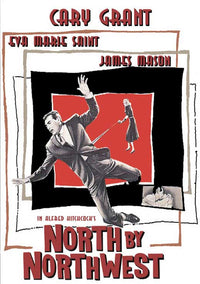 North by Northwest Movie Poster Print capturing classic film artwork.