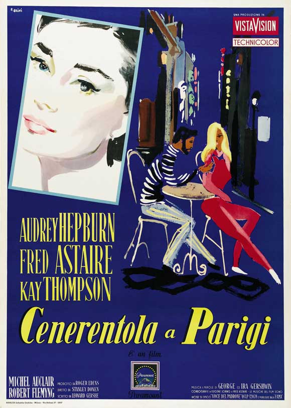 Funny Face Movie Poster Print showcasing classic film art.