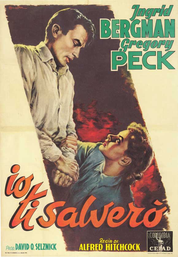 Spellbound Movie Poster Print showcasing classic film art.