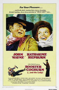 Rooster Cogburn Movie Poster Print featuring iconic character design