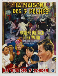 Seven Sinners Movie Poster Print featuring classic film art.