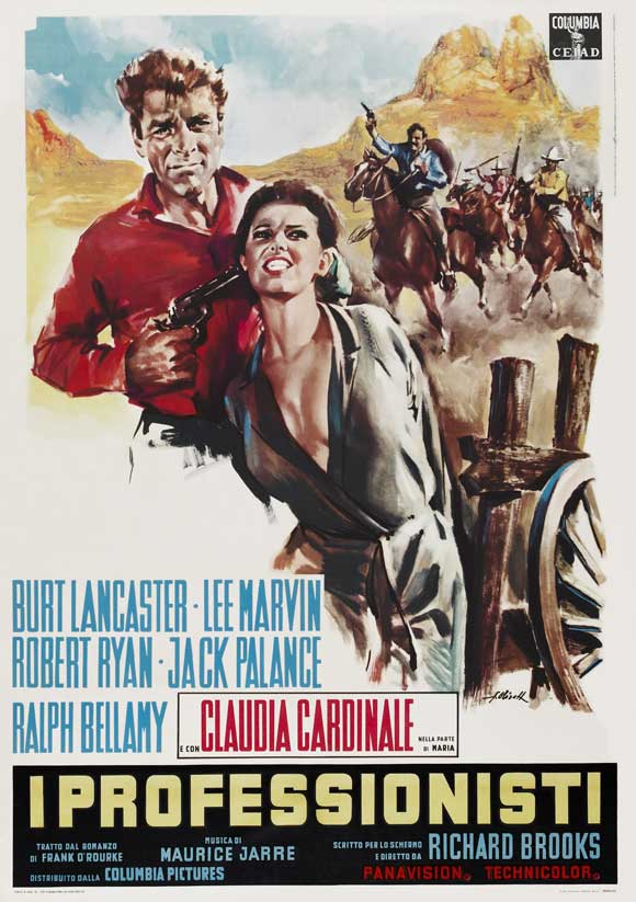 The Professionals Movie Poster Print showcasing classic film art.