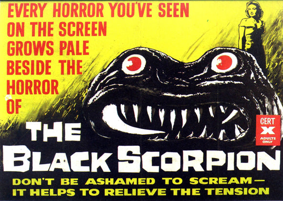 The Black Scorpion Movie Poster Print showcasing classic cinema artwork.