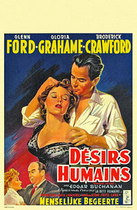 Human Desire Movie Poster Print showcasing cinematic themes.