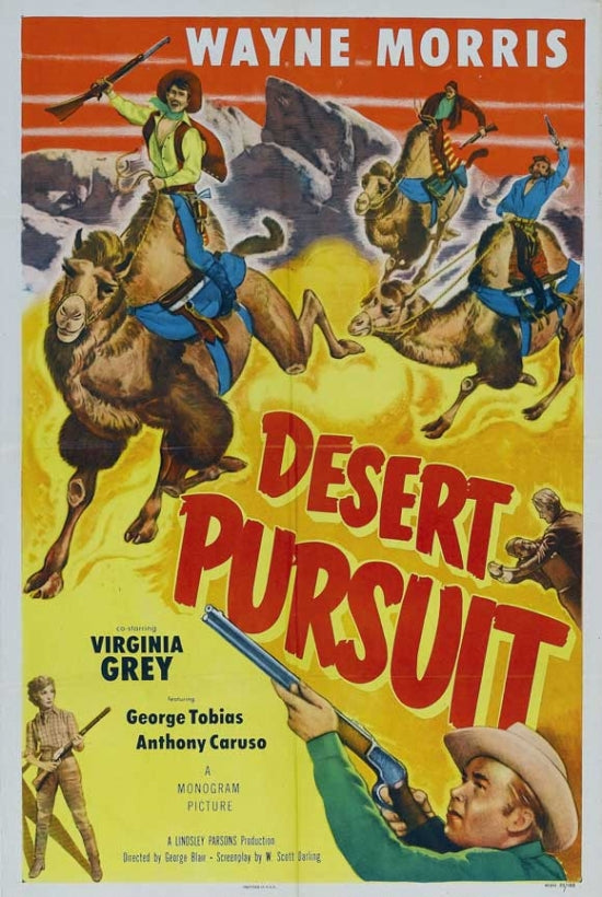 Desert Pursuit Movie Poster Print showcasing adventure and excitement.