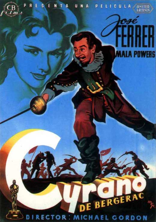 Cyrano de Bergerac Movie Poster Print featuring classic film artwork