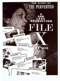 File X for Sex Movie Poster Print featuring bold imagery.
