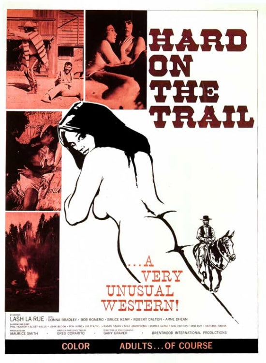 Hard On The Trail Movie Poster Print, available in multiple sizes.