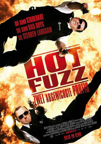 Hot Fuzz Movie Poster Print featuring action and comedy elements.