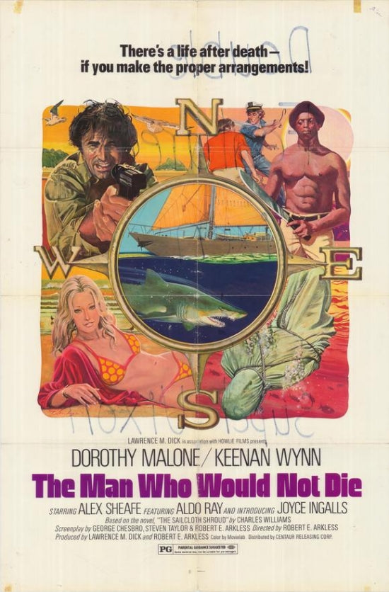 The Man Who Would Not Die Movie Poster Print showcasing suspenseful film art.