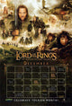 Lord of the Rings Trilogy Movie Poster Print featuring iconic characters.