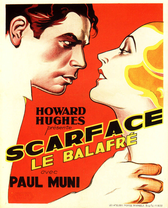 Scarface Movie Poster Print showcasing iconic film artwork.