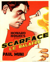 Scarface Movie Poster Print showcasing iconic film artwork.