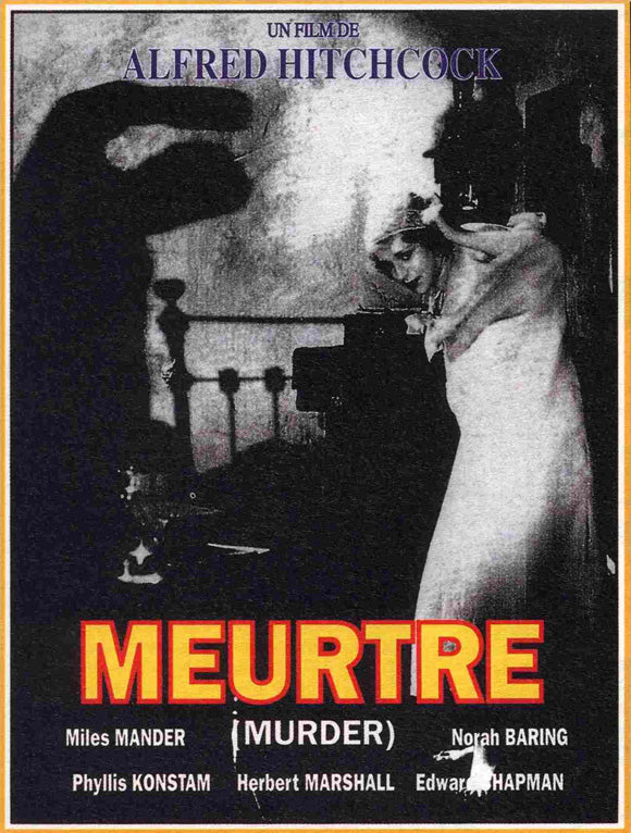 Murder! Movie Poster Print featuring classic film art.