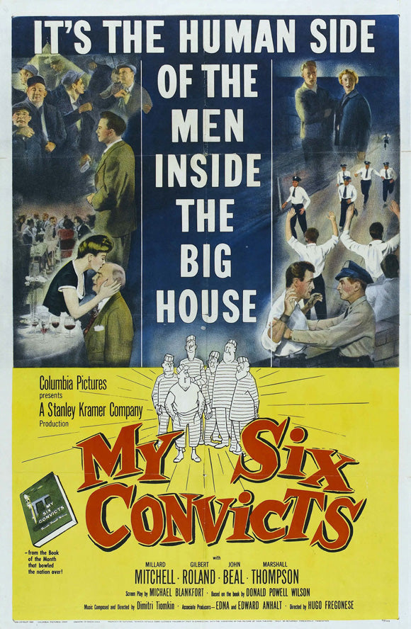 My Six Convicts Movie Poster Print featuring cinematic artwork.