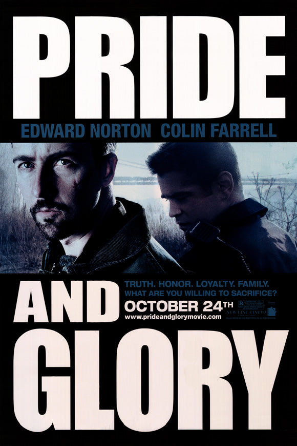 Pride and Glory Movie Poster Print featuring intense cinematic imagery.