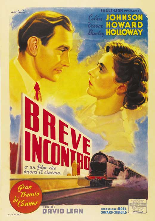 Brief Encounter Movie Poster Print featuring classic film artwork.