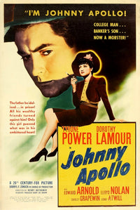 Johnny Apollo Movie Poster Print showcasing classic cinema art.