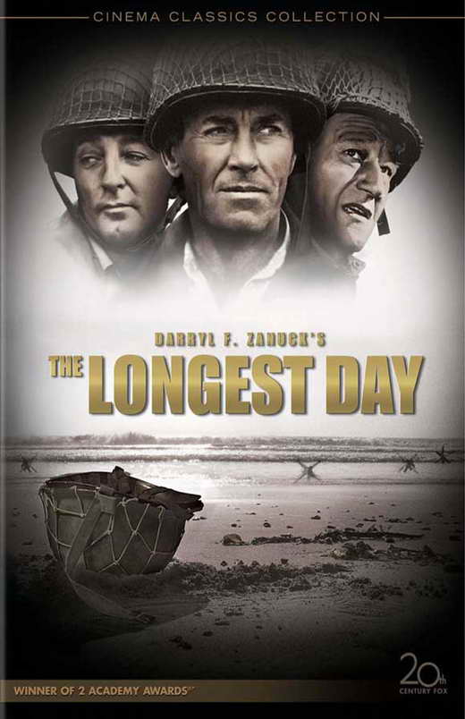 The Longest Day Movie Poster Print showcasing iconic WWII imagery.