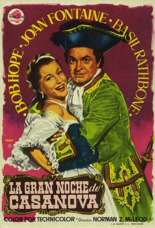 Casanova's Big Night Movie Poster Print showcasing charming cinematic art.
