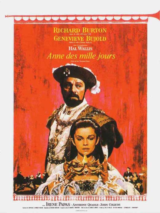 Anne of the Thousand Days Movie Poster Print showcasing historical drama.