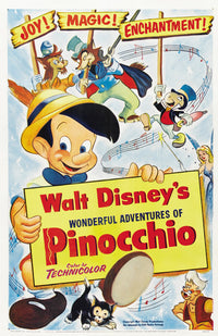 Pinocchio Movie Poster Print showcasing the classic animation character.