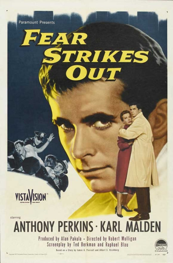 Fear Strikes Out Movie Poster Print showcasing dramatic film themes.