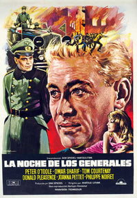 The Night of the Generals Movie Poster Print showcasing military intrigue.