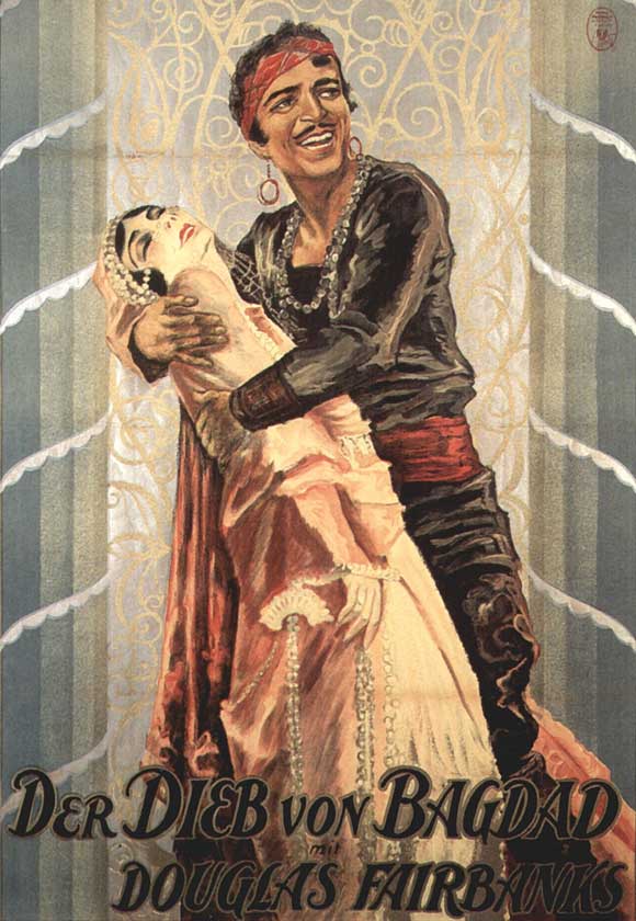 The Thief of Bagdad Movie Poster Print showcasing classic film art.