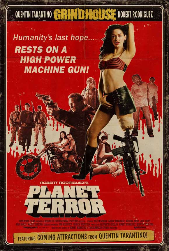 Grindhouse Movie Poster Print showcasing iconic film art.