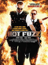 Hot Fuzz Movie Poster Print showcasing action and comedy elements.