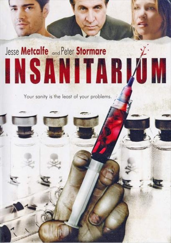 Insanitarium Movie Poster Print featuring chilling imagery.