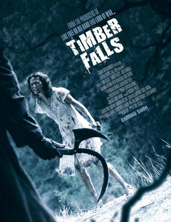 Timber Falls Movie Poster Print featuring dramatic imagery.