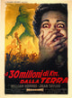 20 Million Miles to Earth Movie Poster Print showcasing classic sci-fi art.
