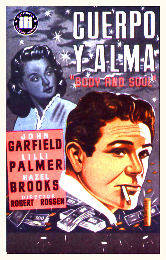 Body and Soul Movie Poster Print featuring vibrant cinematic art.