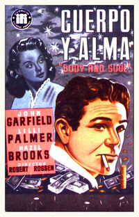 Body and Soul Movie Poster Print featuring vibrant cinematic art.