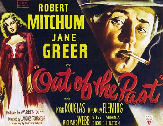 Out of the Past Movie Poster Print showcasing classic film art