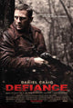 Defiance movie poster print featuring powerful cinematic imagery.