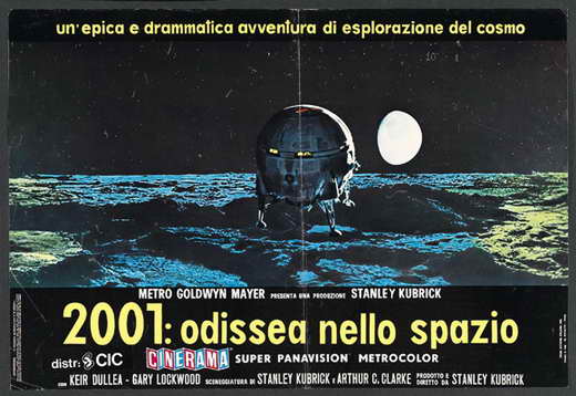 2001: A Space Odyssey Movie Poster Print showcasing iconic space imagery.