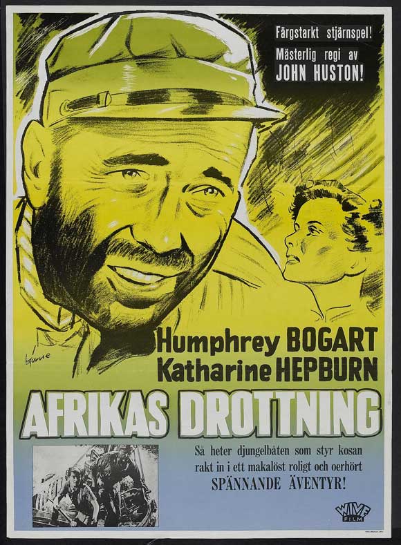 The African Queen Movie Poster Print showcasing classic film art.