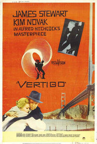 Vertigo Movie Poster Print - Classic Alfred Hitchcock Film