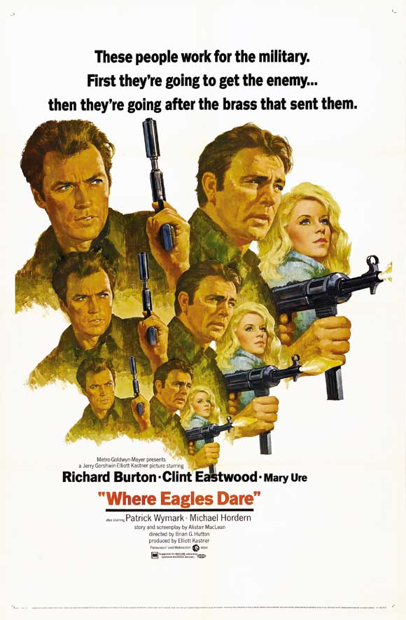 Where Eagles Dare movie poster print featuring iconic film imagery.