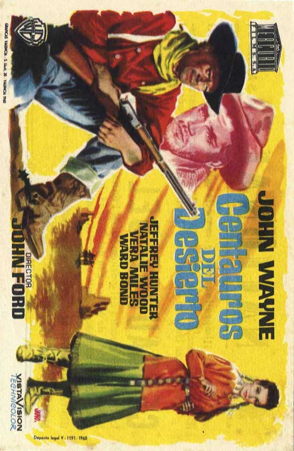 The Searchers Movie Poster Print showcasing classic Western film art.